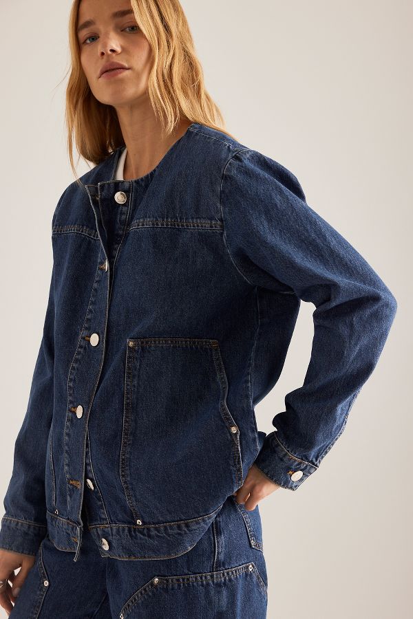 Slide View: 4: ALIGNE Bahareh Denim Jacket