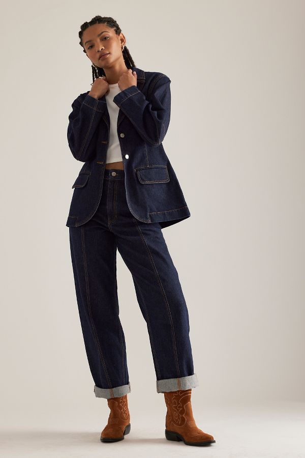 Slide View: 5: Baum und Pferdgarten Birla Denim Blazer