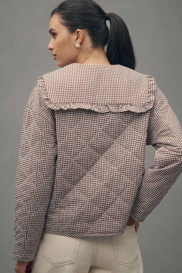 Slide View: 2: Maeve Collared Quilted Jacket