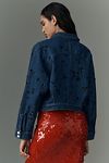 Thumbnail View 2: Pilcro Dolman-Sleeve Beaded & Sequin Denim Jacket