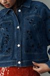 Thumbnail View 4: Pilcro Dolman-Sleeve Beaded & Sequin Denim Jacket