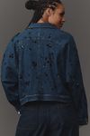 Thumbnail View 6: Pilcro Dolman-Sleeve Beaded & Sequin Denim Jacket