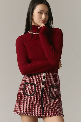 Corey Lynn Calter Tweed Mini Skirt