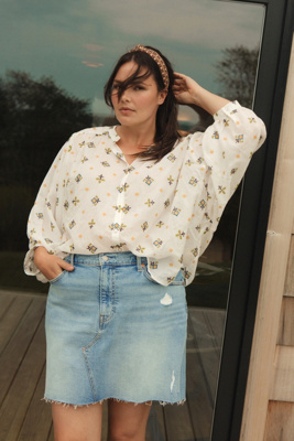 levi's classic denim skirt