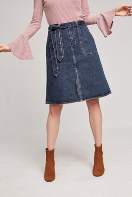 levis a line denim skirt