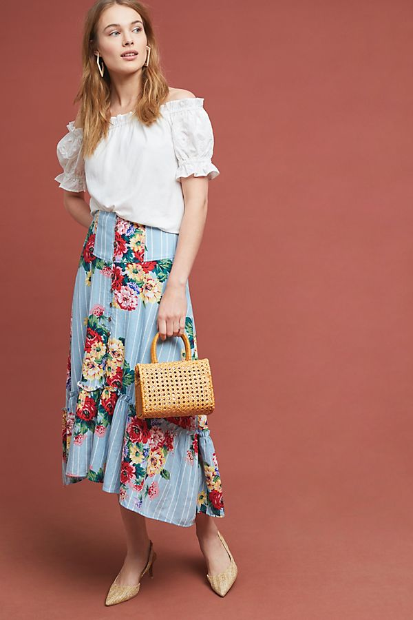 Slide View: 1: Claudette Midi Skirt