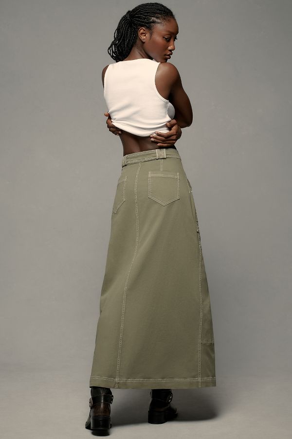 Slide View: 2: Pilcro Carpenter Front-Slit Maxi Skirt