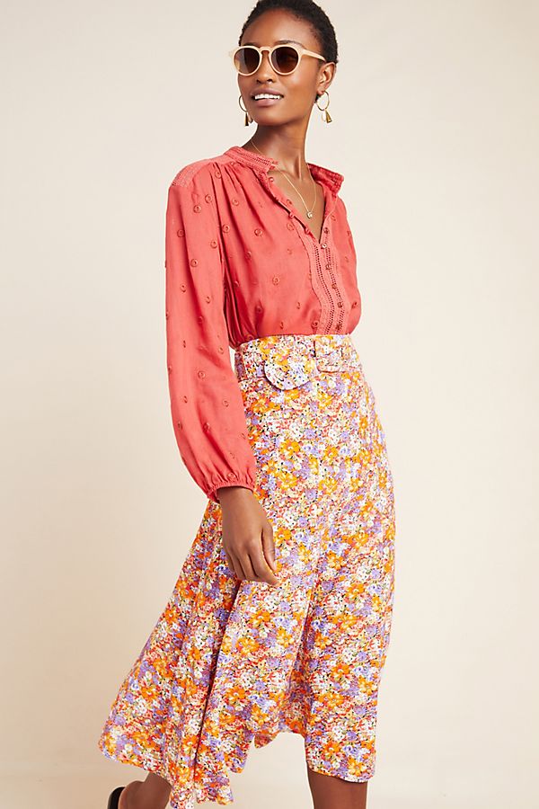 Slide View: 1: Faithfull Maddie Midi Skirt