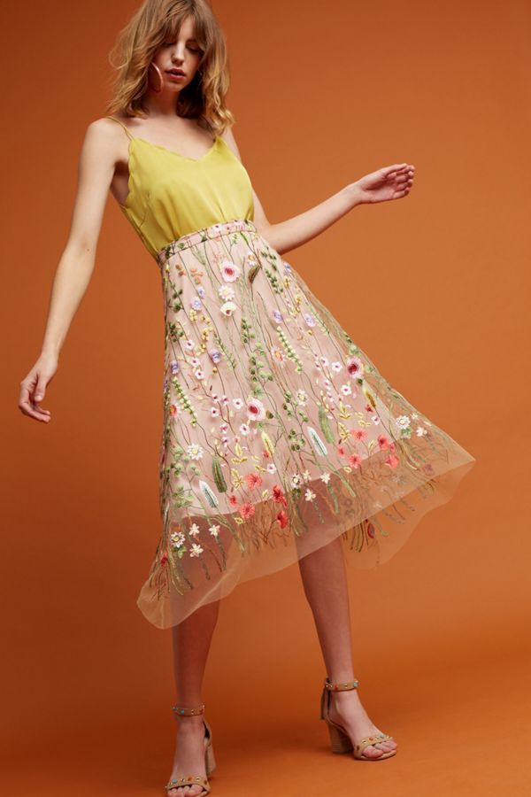 Waverly Garden Skirt Anthropologie