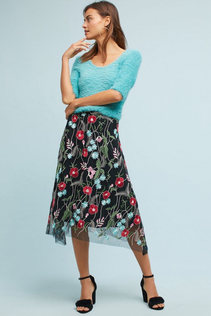 Classic Applique Skirt-Poppy main image 0