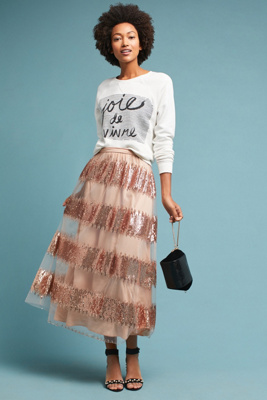 anthropologie long skirt