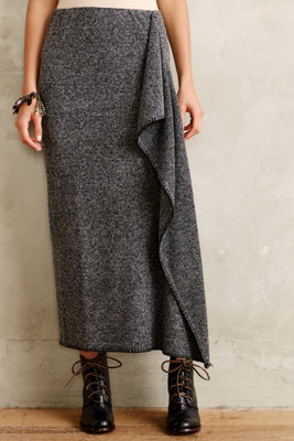 sweater knit maxi skirt