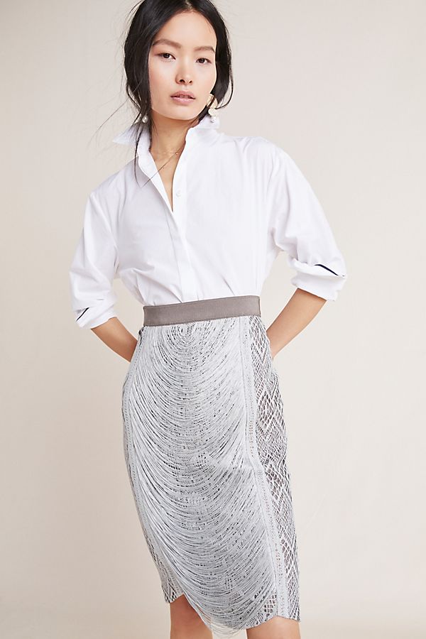 Slide View: 1: Byron Lars Flapper Pencil Skirt