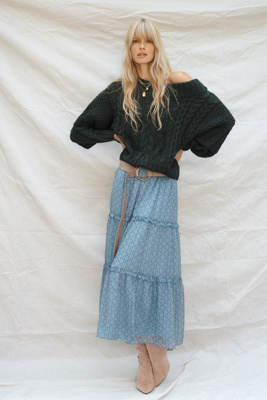 tiered maxi skirt anthropologie