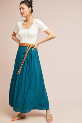 anthropologie long skirt