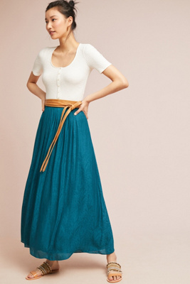 anthropologie long skirt