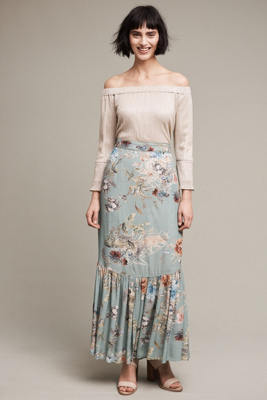 anthropologie long skirt