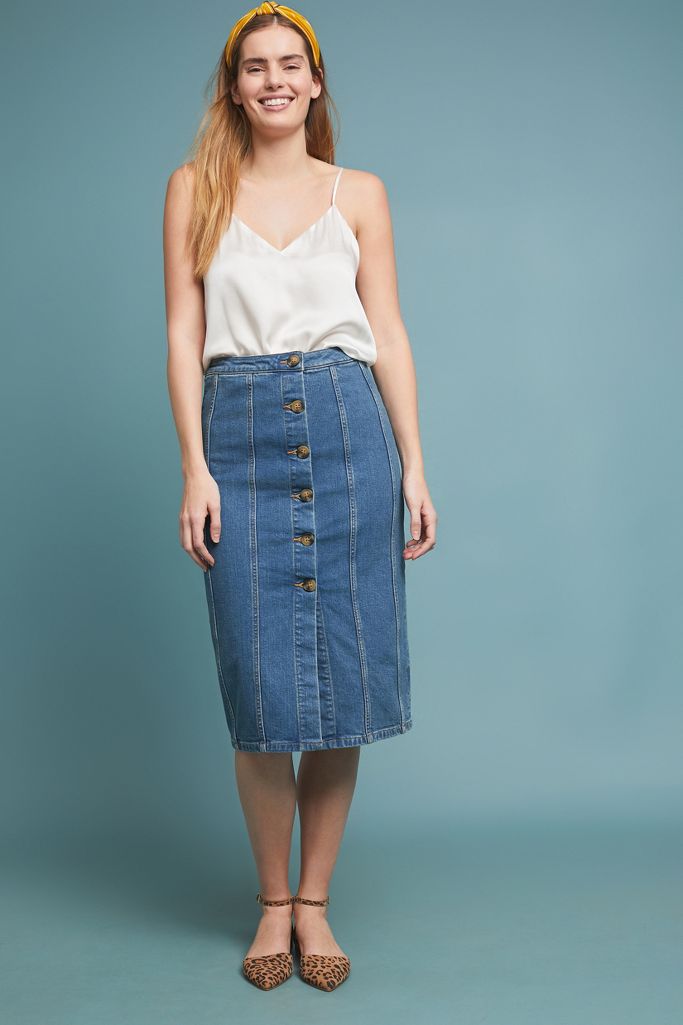 Pilcro Denim Pencil Skirt | Anthropologie