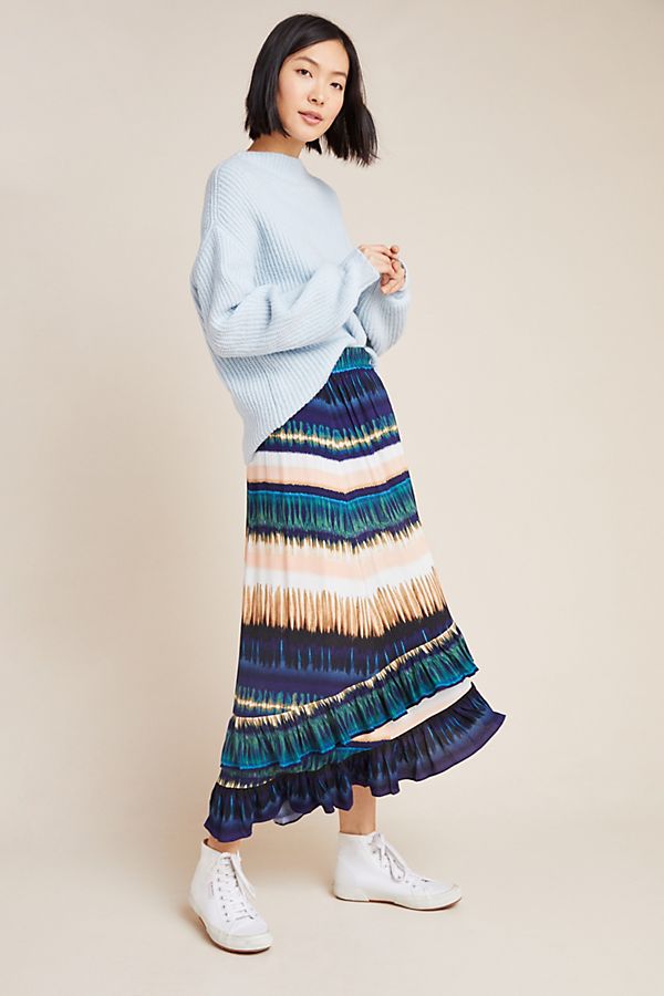 Slide View: 1: Patrizia Ruffled Maxi Skirt