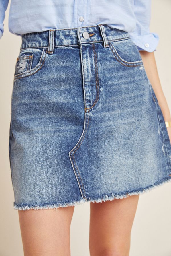 DL1961 Georgia Denim Mini Skirt | Anthropologie