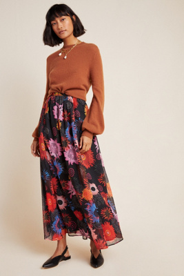 floral maxi skirt uk