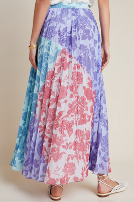 violetta pleated maxi dress