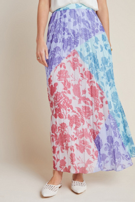 violetta pleated maxi dress