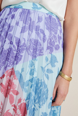 violetta pleated maxi dress