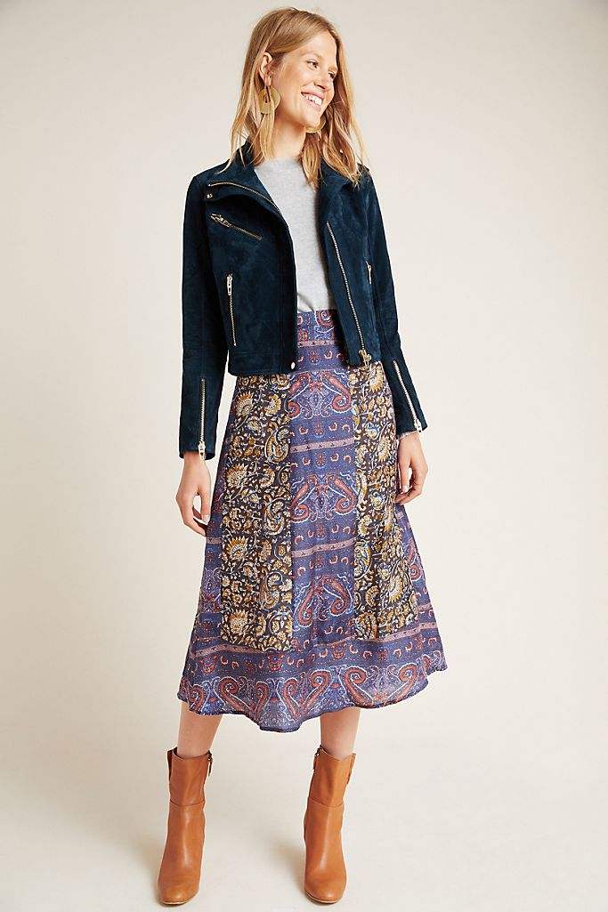 Antik Batik Ketih A-Line Silk Maxi Skirt | Anthropologie