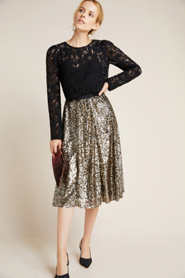 sequin skirt dress