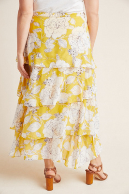 tiered maxi skirt anthropologie