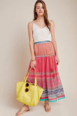 tiered maxi skirt anthropologie