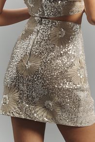 Slide View: 4: Elliatt Caledonia Sequin Mini Skirt