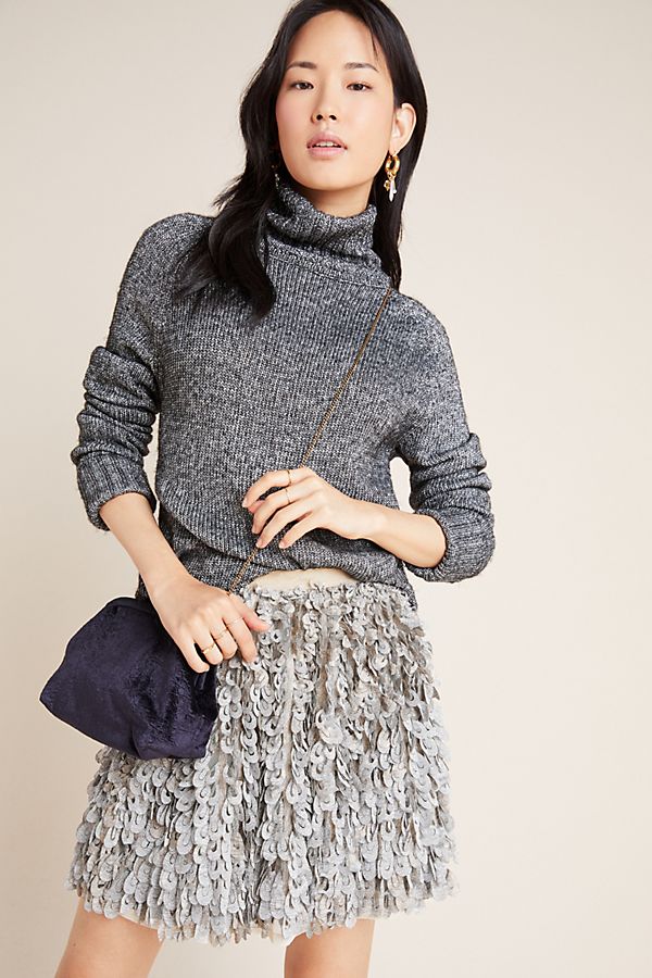 Slide View: 1: Tracie Textured Mini Skirt