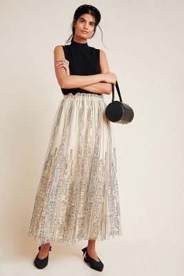 tulle maxi skirt canada