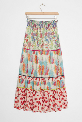 tiered maxi skirt anthropologie