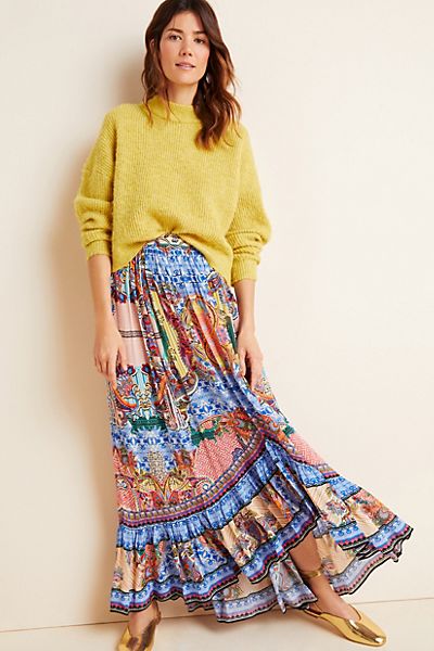 Allaire High-Low Maxi Skirt