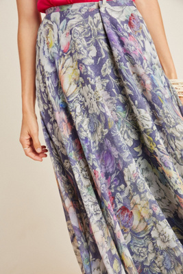 miele floral midi skirt