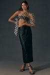 Thumbnail View 1: The Colette Maxi Skirt by Maeve: Faux-Leather Edition