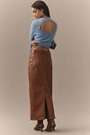 Thumbnail View 4: The Colette Maxi Skirt by Maeve: Faux-Leather Edition