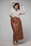 Thumbnail View 5: The Colette Maxi Skirt by Maeve: Faux-Leather Edition