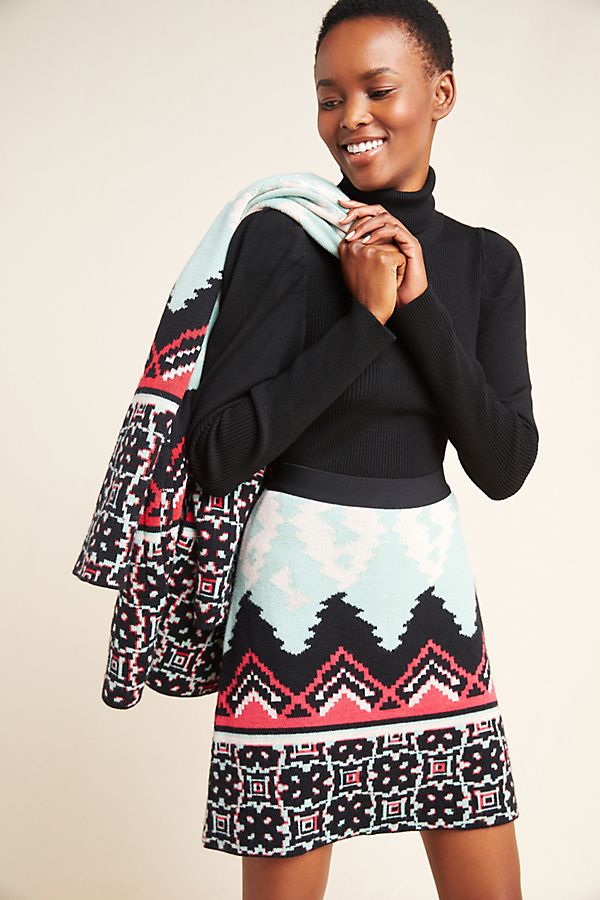 Slide View: 1: Hermosa Sweater Mini Skirt