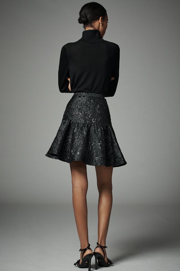 Slide View: 4: Avec Les Filles Ruffle Mini Skirt