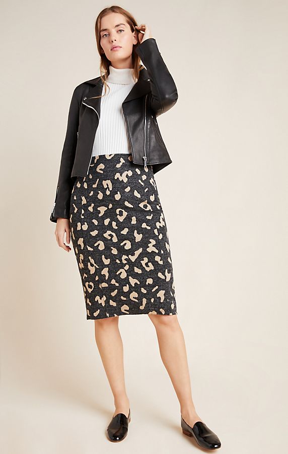 Slide View: 1: Delphine Sweater Pencil Skirt
