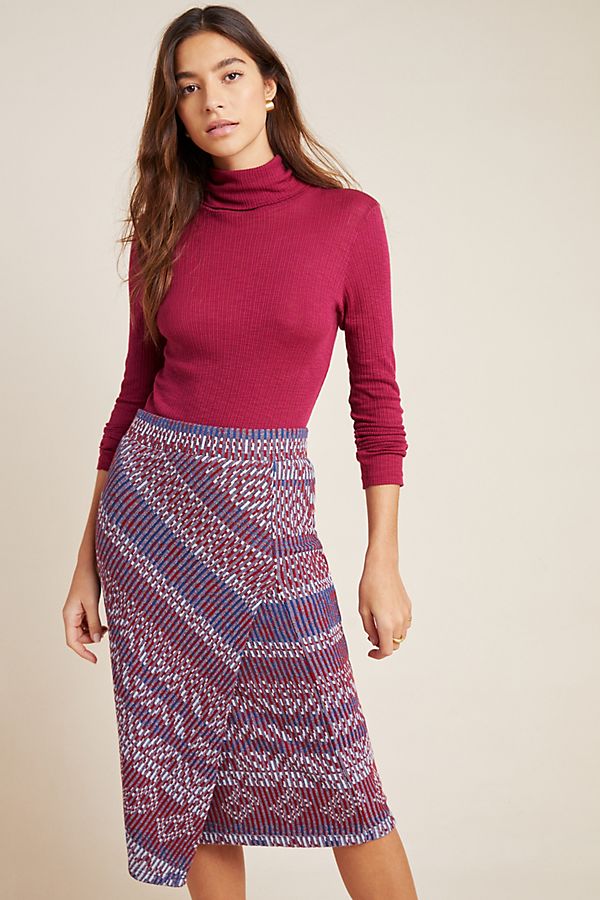 Slide View: 1: Carolina Knit Pencil Skirt