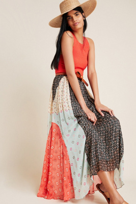 anthropologie long skirt