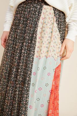 pleated maxi skirt dress