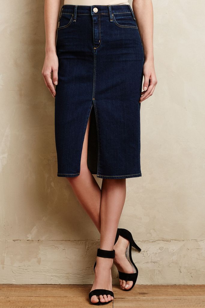 Mcguire Denim Pencil Skirt Anthropologie 