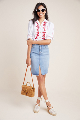 denim pencil skirt uk