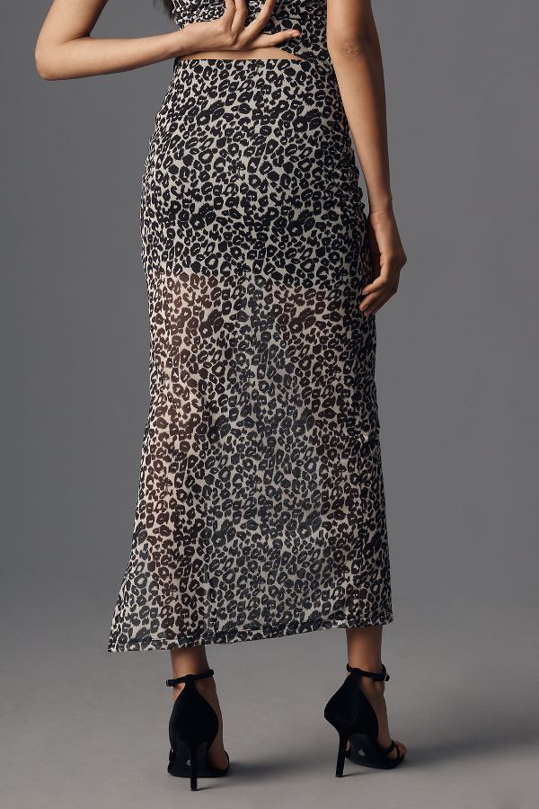 Slide View: 4: Maeve Mesh Maxi Skirt